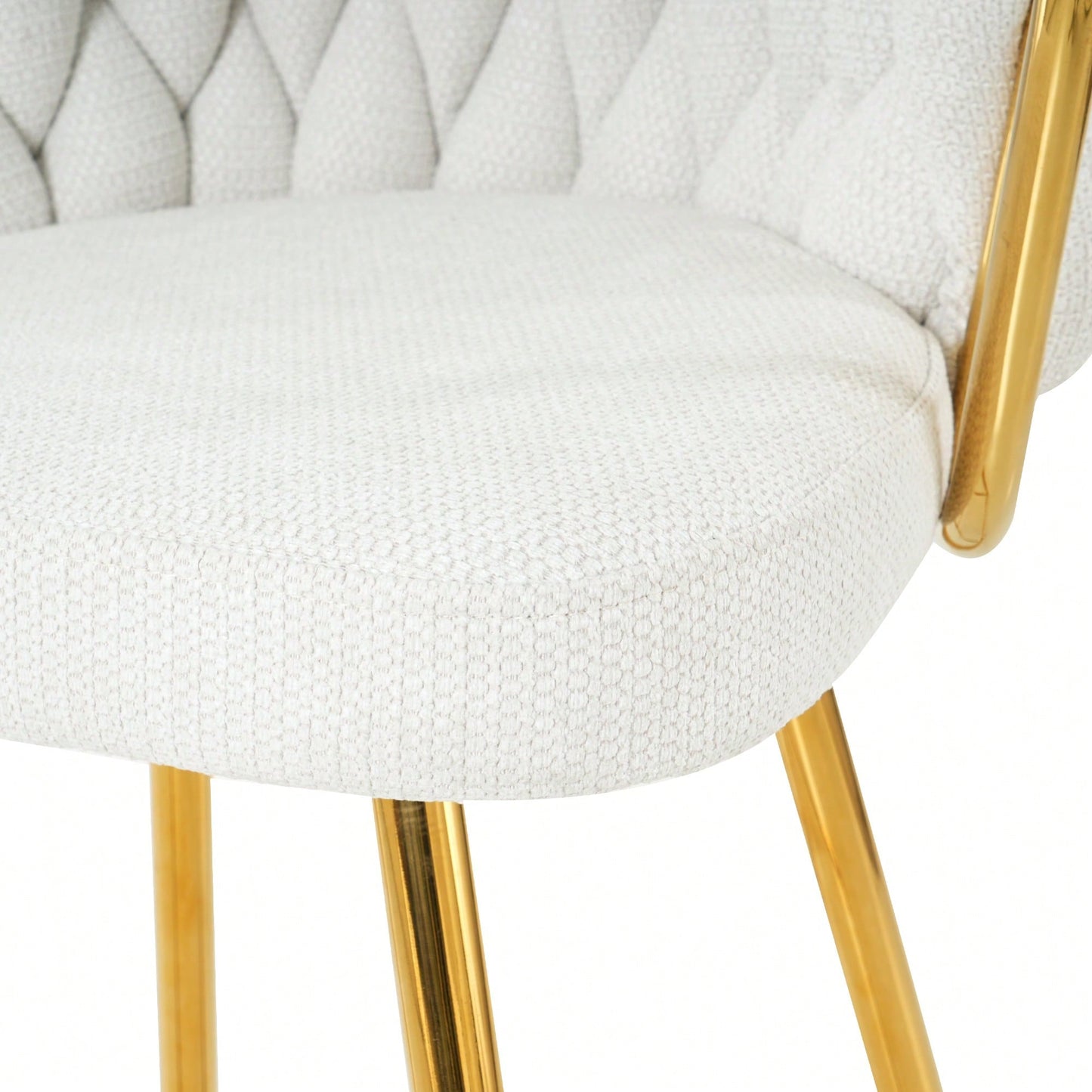 Modern High Stool With Gold Plated Legs Dark Grey Linen Bar Chairs For Kitchen Dining Cafe Restaurant Set Of 2