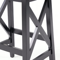 Set Of 2, Elegant Modern Saddle Barstool With Comfortable Cushion And Stylish Design For Kitchen Or Home Bar