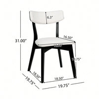 Elegant Set Of 2 Modern Dining Chairs For Stylish Home Decor