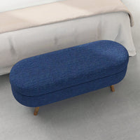 Ottoman Storage Bench With Rubber Wood Legs Stylish And Functional Furniture Solution