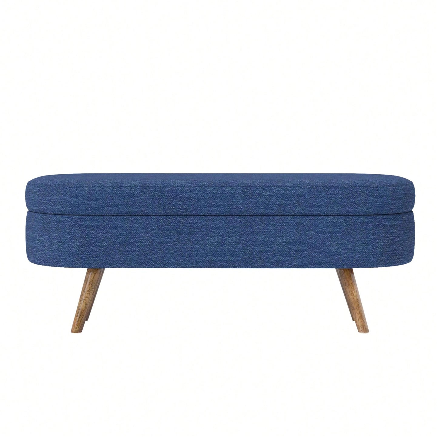 Ottoman Storage Bench With Rubber Wood Legs Stylish And Functional Furniture Solution