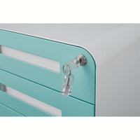 3 Drawer Mobile File Cabinet Under Desk Versatile Storage for Legal Letter A4 Files 5 Wheel Anti-Tilt Cold Rolled Steel Waterproof Design