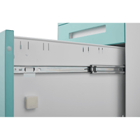 3 Drawer Mobile File Cabinet Under Desk Versatile Storage for Legal Letter A4 Files 5 Wheel Anti-Tilt Cold Rolled Steel Waterproof Design