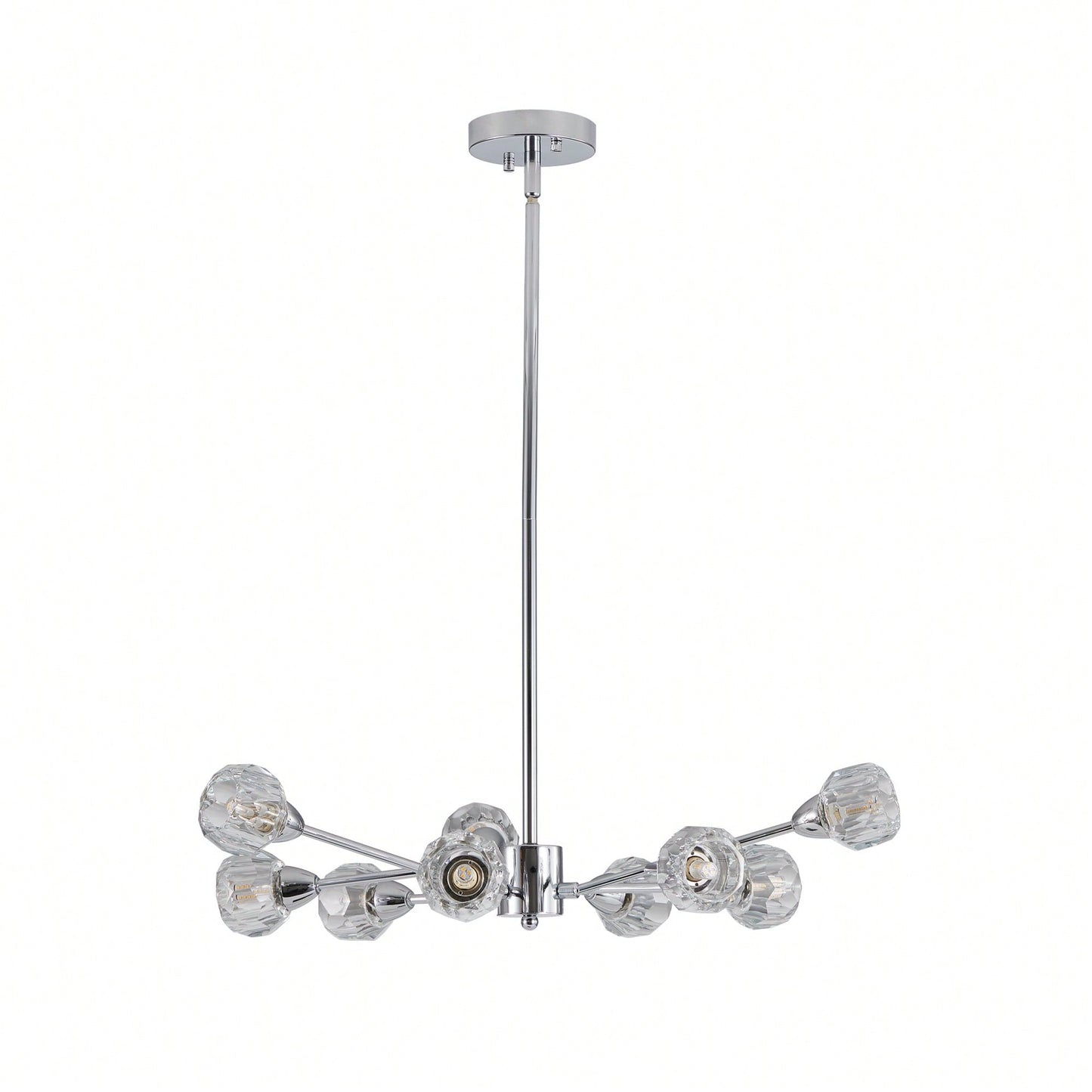 Elegant 9-Light Golden Crystal Chandelier For Living Room Dining Room Bedroom Kitchen Lighting Fixtures