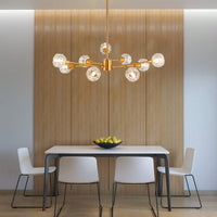 Elegant 9-Light Golden Crystal Chandelier For Living Room Dining Room Bedroom Kitchen Lighting Fixtures