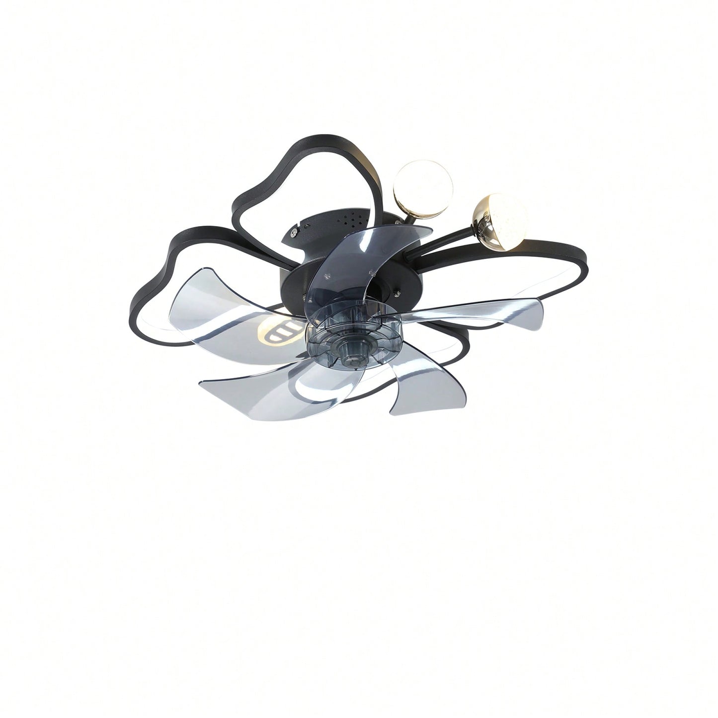 19.7 Inch Modern Butterfly Ceiling Fan with Lights Remote Control Noiseless Timing Function Ideal for Bedroom Living Room Kids