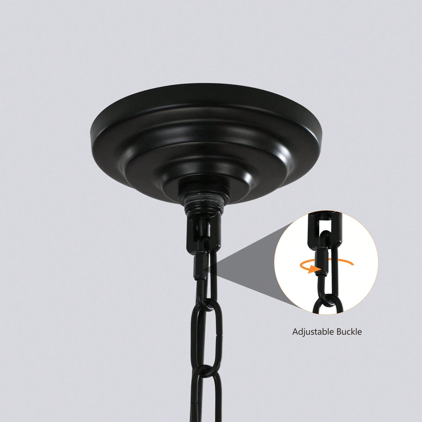 8-Light Black Tiered Lantern Pendant Chandelier Industrial Farmhouse Hanging Light Fixture