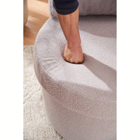 Swivel And Storage Chair With Back Cushion For Living Room