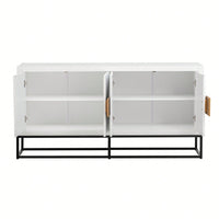 Light Luxury Cabinet With Unique Support Legs And Adjustable Shelves For Living Rooms Corridors And Study Rooms