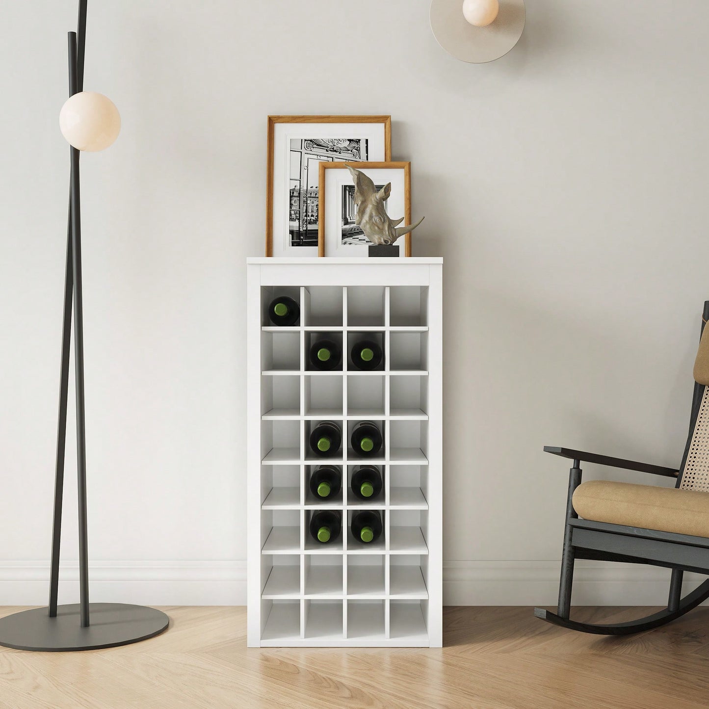 Modular 32 Wine Bar Buffet Cabinet For Stylish Home Storage