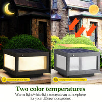 Dimmable Solar Wall Lamp Set With LED Lights For Outdoor Garden And Patio Lighting