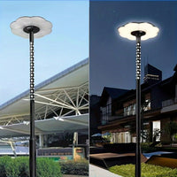 Hollow Splicing Metal Street Light Pole 10.1ft For Outdoor Solar Lights Ideal For Porch Patio Backyard And Street Use