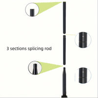 Hollow Splicing Metal Street Light Pole 10.1ft For Outdoor Solar Lights Ideal For Porch Patio Backyard And Street Use