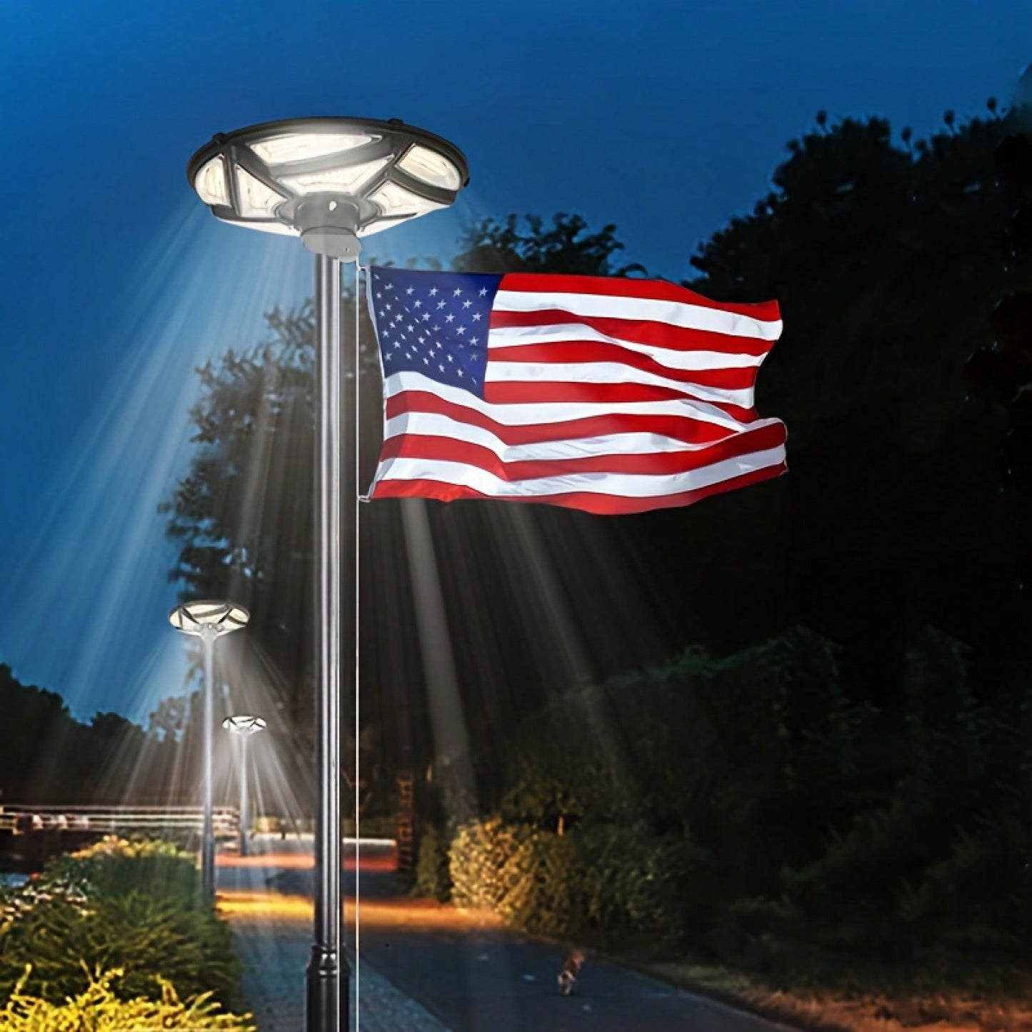 Solar Powered LED Street Lamp For Outdoor Lighting Garden And Highway Use