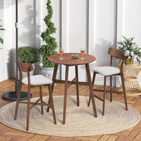 Modern Upholstered Kitchen Island Bar Chairs Set Of 2 With Backrest And Footrest For Pub Living Room And Restaurant Black Wooden Frame