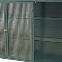 Elegant 3 Door Arched Wall Mounted Glass Cabinets For Kitchen Living Room And Bathroom In White Finish