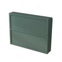 Elegant 3 Door Arched Wall Mounted Glass Cabinets For Kitchen Living Room And Bathroom In White Finish