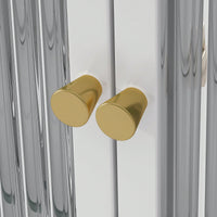 Elegant 3 Door Arched Wall Mounted Glass Cabinets For Kitchen Living Room And Bathroom In White Finish