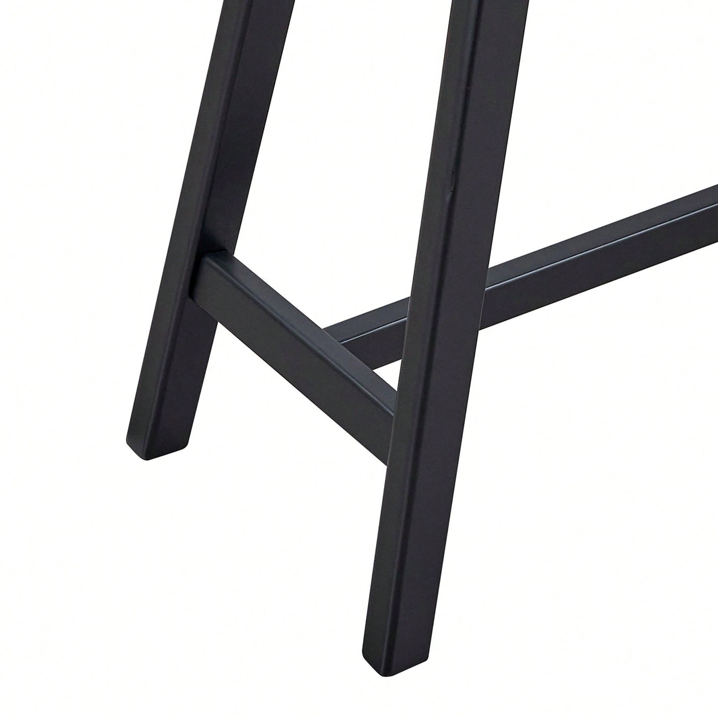 Modern Narrow Console Table With Solid Wood Legs For Living Room Entryway Hallway Black MDF Design