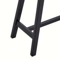 Modern Narrow Console Table With Solid Wood Legs For Living Room Entryway Hallway Black MDF Design