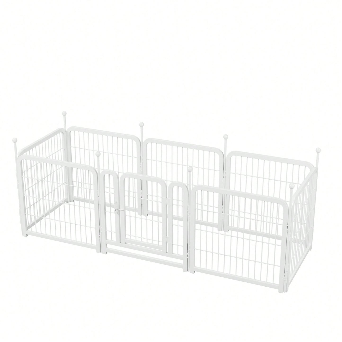 8 Panel 24 Inch Heavy Duty Dog Playpen For Indoor Outdoor Use - Foldable Pet Exercise Fence For Large Medium Small Dogs