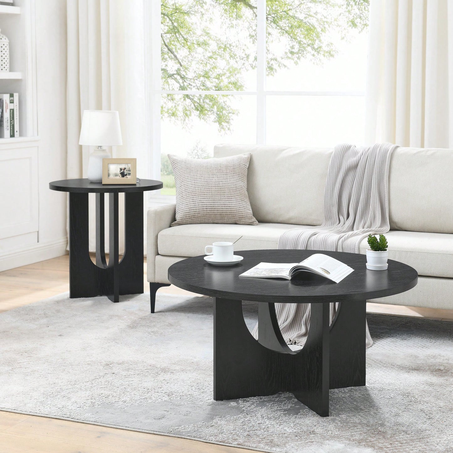Stylish Solid Wood Coffee Table In Nordic Minimalist Design For Home And Office Use