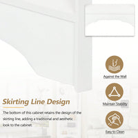 Minimalist Corner Hall Tree with Shoe Bench and Coat Rack, Stylish Entryway Organizer with 4 Hooks and Adjustable Shelf, White Finish
