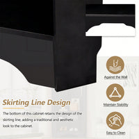 Minimalist Corner Hall Tree with Shoe Bench and Coat Rack, Stylish Entryway Organizer with 4 Hooks and Adjustable Shelf, White Finish