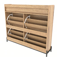 Stylish Shoe Storage Cabinet With Adjustable Shelves And Doors For Organized Entryway