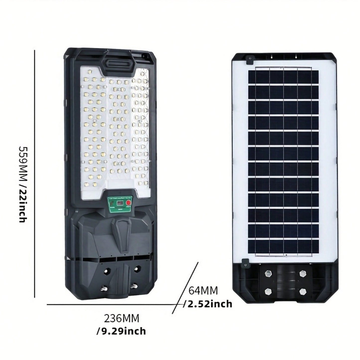 Solar Powered LED Street Lights 109 Bright Beads IP65 Waterproof Dusk to Dawn Flood Lights for Outdoor Gardens Parking Lots Courtyards