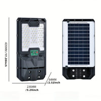 Solar Powered Outdoor Street Lights With 66 LED Beads IP65 Waterproof Dusk To Dawn Flood Lights For Gardens Parking Lots Courtyards