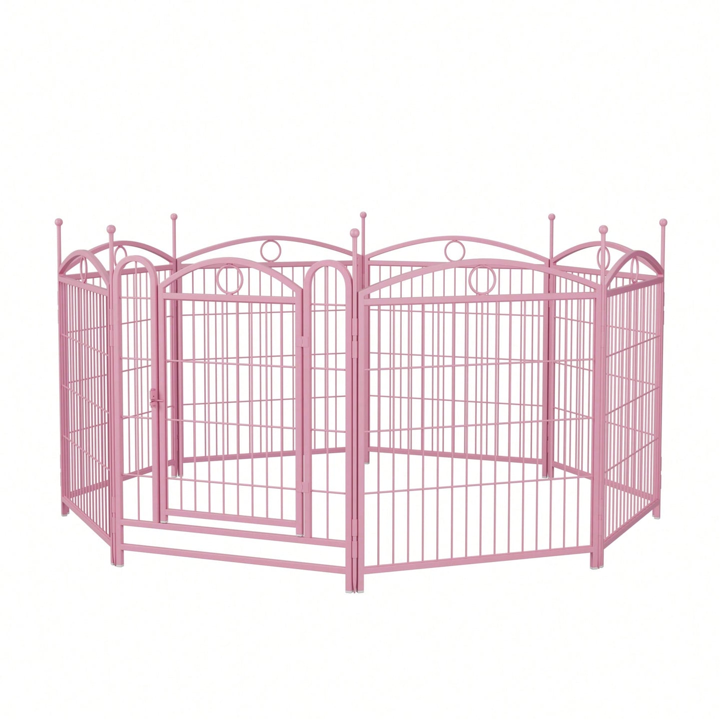 8 Panel 32 Inch Heavy Duty Metal Dog Playpen Indoor Outdoor Exercise Fence With Doors For Large Medium Small Dogs