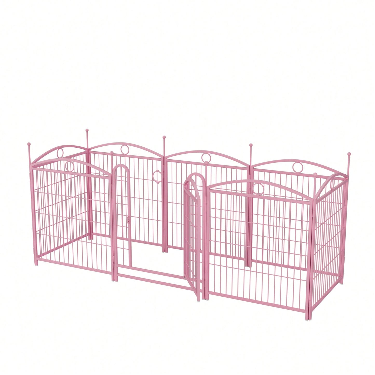 8 Panel 32 Inch Heavy Duty Metal Dog Playpen Indoor Outdoor Exercise Fence With Doors For Large Medium Small Dogs