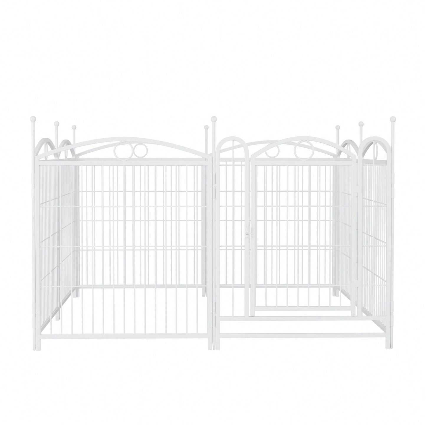 8 Panel 32 Inch Heavy Duty Metal Dog Playpen Indoor Outdoor Exercise Fence With Doors For Large Medium Small Dogs