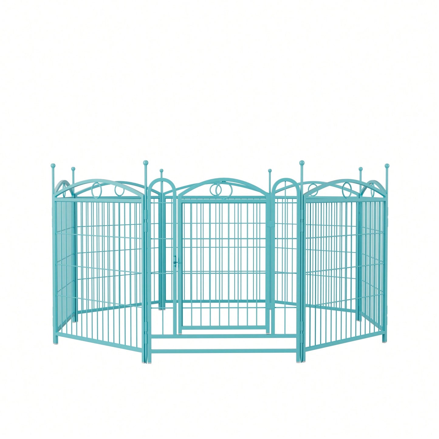 8 Panel 32 Inch Heavy Duty Metal Dog Playpen Indoor Outdoor Exercise Fence With Doors For Large Medium Small Dogs