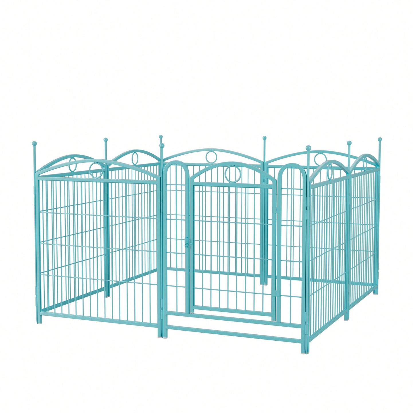 8 Panel 32 Inch Heavy Duty Metal Dog Playpen Indoor Outdoor Exercise Fence With Doors For Large Medium Small Dogs