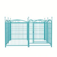 8 Panel 32 Inch Heavy Duty Metal Dog Playpen Indoor Outdoor Exercise Fence With Doors For Large Medium Small Dogs