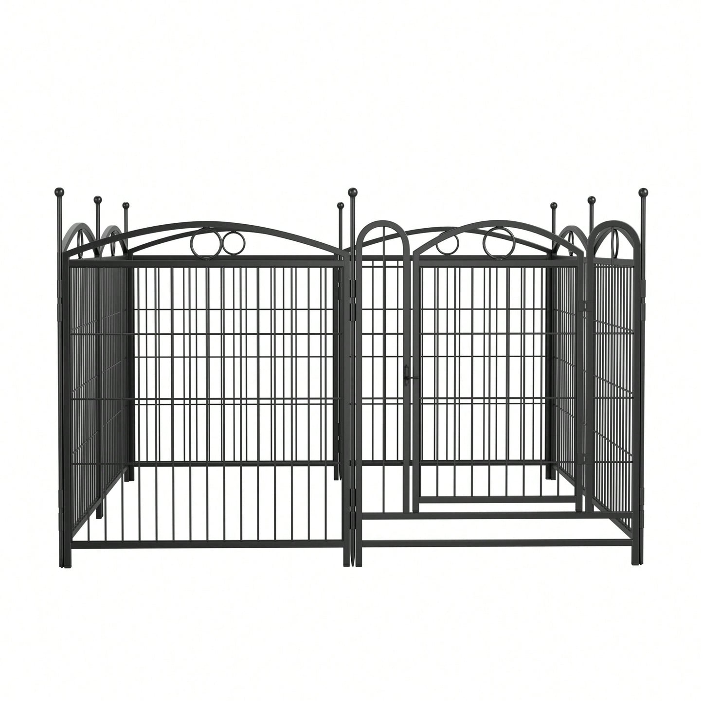 8 Panel 32 Inch Heavy Duty Metal Dog Playpen Indoor Outdoor Exercise Fence With Doors For Large Medium Small Dogs