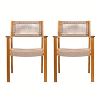 Stylish Dark Grey Braided Dining Chair For Modern Interiors