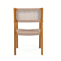 Stylish Dark Grey Braided Dining Chair For Modern Interiors