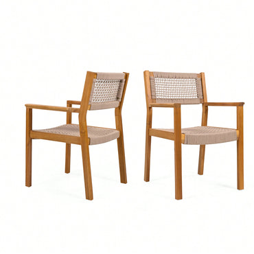 Stylish Dark Grey Braided Dining Chair For Modern Interiors