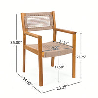 Stylish Dark Grey Braided Dining Chair For Modern Interiors