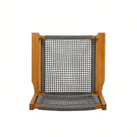 Stylish Dark Grey Braided Dining Chair For Modern Interiors