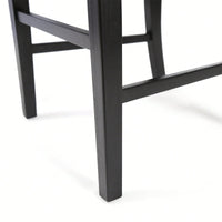 Set Of 2 White Acacia Wood Dining Chairs For Elegant Home Decor