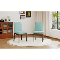 Elegant Set Of 2 Dining Chairs With Comfortable Upholstery And Modern Design For Home Or Office Use