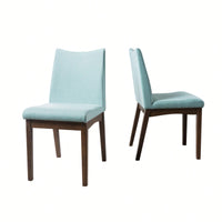 Elegant Set Of 2 Dining Chairs With Comfortable Upholstery And Modern Design For Home Or Office Use