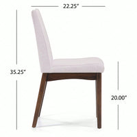 Elegant Set Of 2 Dining Chairs With Comfortable Upholstery And Modern Design For Home Or Office Use