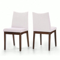 Elegant Set Of 2 Dining Chairs With Comfortable Upholstery And Modern Design For Home Or Office Use