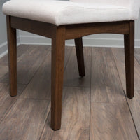 Elegant Set Of 2 Dining Chairs With Comfortable Upholstery And Modern Design For Home Or Office Use