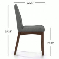 Elegant Set Of 2 Dining Chairs With Comfortable Upholstery And Modern Design For Home Or Office Use